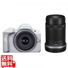 ミラーレスカメラ EOS R50・ダブルズームキット (ホワイト)