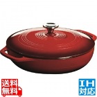 ロッジ エナメルキャセロール レッド ※ IH対応 IH (100V/200V)とガス火対応 | キッチン用品 調理器具 フライパン 鍋