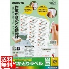 KPC-E124-100 カラーレーザー&インクジェット用はかどりラベル