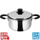 18-8極(きわみ) 両手鍋 20cm A-2274 ※ IH対応 IH (100V/200V)とガス火対応