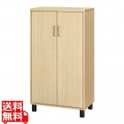 下駄箱 シューズボックス 白井産業 幅63cm 高さ114cm ナチュラルブラウン 扉 約21足収納 靴箱 玄関収納 シューズラック