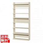 オープンラック シェルフ 白井産業 幅90cm 高さ200cm アイボリー 大型 本棚 トルフラット