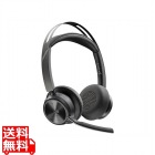 Poly Voyager Focus 2 USB-Cドングル付 +USB-A 変換アダプタ付 充電スタンド付 両耳 ワイヤレスモデル ノイズキャンセリングマイク搭載 Microsoft Teams認定モデル