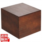 木製 千筋キューブ 茶 200×200×160mm