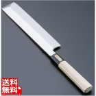 SA佐文 本焼鏡面仕上 薄刃 木製サヤ 24cm