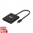 Digizo USB-C HDMI変換アダプター 4K対応×2ポート 最大3画面表示 PD100W対応 Type-Cポート搭載