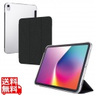 iPad(A16) フラップケース 薄型軽量 ファブリック 背面クリア