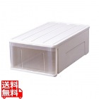 天馬 たっぷり収納ケース 66M ホワイト 幅39×奥行66×高さ23cm ( 収納ボックス 引き出し 衣装ケース )