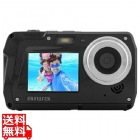 防水コンパクトデジタルカメラ aiwa cam DCW (1300万画素CMOSセンサー/3.0インチIPSディスプレイ/水深10m防水/電子手ブレ補正/AF/4倍デジタルズーム/自撮り撮影/軽量)