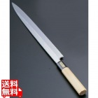 SA佐文 本焼鏡面仕上 柳刃 木製サヤ 27cm