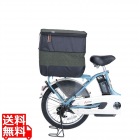 2段式後カゴカバー デニム カーキ ( KW-556KH )