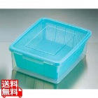 ざるコン 角型 グリーン 14L