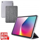 iPad(A16) フラップケース 薄型軽量 ファブリック 背面クリア