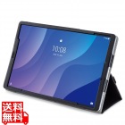 Lenovo Tab M10 HD 2nd Gen ケース カバー 手帳 フラップ レザー 軽量 ハンドホールドベルト付 ブラック