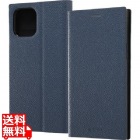iPhone 12 / 12 Pro 耐衝撃 手帳 TETRA サイドマグネ/ダークネイビ