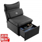 Bauhutte (バウヒュッテ) ストレージソファ 大容量収納付き 約51L デスクで使えるソファ 連結可能 リクライニング 移動式 キャスター付き