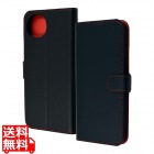 AQUOS wish4 Like STD耐衝撃 手帳型レザーケース シンプルマグ/BK/RD
