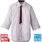 男女兼用七分袖シャツ SS BT-3121 エンジ