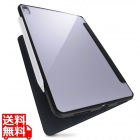 iPad Air 10.9インチ 第5世代/第4世代 (2022/2020年モデル) ケース カバー 手帳型 フラップ ハイブリッド マグネット 2アングル 背面クリア ブラック