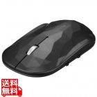 薄型 5ボタン Bluetooth BlueLEDマウス ジオメトリー ブラック