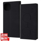 iPhone 14 / 13 ディズニー/耐衝撃 手帳/ミッキー