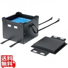 プラダン製蓋付きタブレット・ノートパソコン収納ケース(10台用・固定ベルト付き)