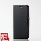iPhone 11/ソフトレザーケース/磁石付/薄型/ブラック