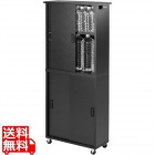 Bauhutte (バウヒュッテ) 目隠しボトルラック 隙間収納 キャスター付き 幅20×奥行51.5×高さ120.5cm スリム 大容量 ペットボトル 収納 ストッカー BHS-200S-BK