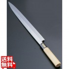 SA佐文 本焼鏡面仕上 柳刃 木製サヤ 30cm