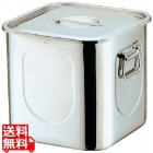 K 18-8 角型 キッチンポット(目盛付)27cm 手付
