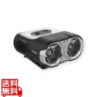 LEDライト 500lm キャップ取り付け ヘッドライト ヘッドランプ USB 登山 釣り キャンプ トレッキング モーションセンサー クレイモア CLP-135 BLACK