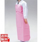 ワンタッチ胸付前掛 W-100ピンク
