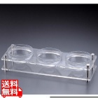 アクリル コンディメントスタンド 1段3穴 B30-3