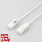 LANケーブル/CAT6A/爪折れ防止/スイング式コネクタ/10.0m/ホワイト