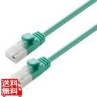 LANケーブル CAT6 20m ツメ折れ防止 ギガビット対応 高速通信 ヨリ線 スタンダード グリーン
