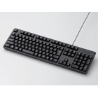 有線キーボード/メンブレン式/フルサイズ/ブラック TK-FCM104BK