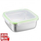 18-8パッキン付 キッチンコンテナ スクエア 2400ml