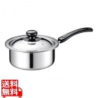 TKG ステンレス プラ柄 片手実用鍋 16cm