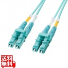 メガネ型光ファイバケーブル(マルチ50μmOM4、LC×2-LC×2、15m)