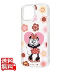 iPhone 15/14/13/耐衝撃ケース/ミニーハートフラワー