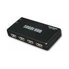 SUGOI HUB 4Xシリーズ ブラック アダプタ付 USB2-HUB4XA-BK