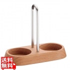 TKG ガラス調味料入用ウッドスタンド アーチ型