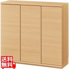 カウンター下収納 ラック 扉タイプ キャビネット 木製 ユニット収納 ナチュラルブラウン 幅90 奥行29.6 高さ84.9cm 白井産業 PTS-8590D NA ピタシエ