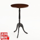 ミニテーブル 丸型 ブラウン クラッシック サイドテーブル 木製 丸  |  北欧 かわいい おしゃれ スリム コンパクト 丸テーブル ベッド テーブル ミニ