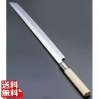 SA佐文 本焼鏡面仕上 蛸引 木製サヤ 30cm