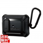 AirPods Proケース ZEROSHOCK Lock 耐衝撃 TPU ポリカーボネート アルミ合金 カラビナ付き ブラック