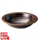 アルミ 電磁用うどんすき(あめ釉)27cm