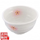 和食器コレクション ピンク白吹小花 丼 4寸