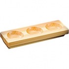 ひのき 3穴薬味皿