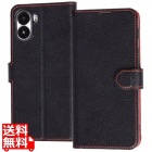 nubia S2/手帳型レザーケース マグネット/黒/赤